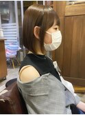 黒髪/グレーベージュ/レイヤーロング/前髪パーマ[西船橋/津田沼]