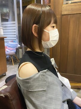 トト 船橋店(toto.) 黒髪/グレーベージュ/レイヤーロング/前髪パーマ[西船橋/津田沼]