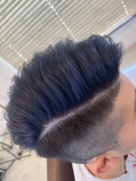 ラ メール ヘア デザイン(La mer HAIR DESIGN) メンズ/ネイビーカラー