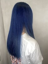 アース 綱島店(HAIR&MAKE EARTH) ブリーチ有りブルーカラー