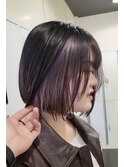 【零也】ぱつっとボブ×デザインカラー