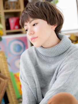 カバーヘア ブリス 上尾西口店(COVER HAIR bliss) 小顔前下がり韓国風束感ショートマッシュc5上尾20代30代40代
