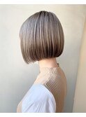首が綺麗に見えるアゴラインミニボブ