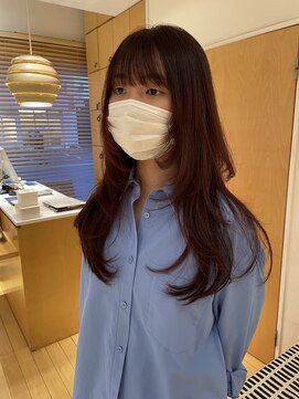 オーガニックエコ 川越(organic+eco) ロングレイヤー×レッドカラー