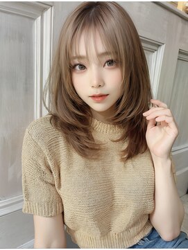 オリジンズヘアーセカンド 守谷店(Origins hair 2nd) 韓国風ハッシュカット×ベージュ系カラー×BYKARTE TR