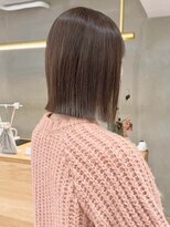 ローレン(LOREN)&nbsp;ミルクティーベージュぷつっとボブケアブリーチ 梅田