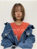 顔まわりレイヤーボブ