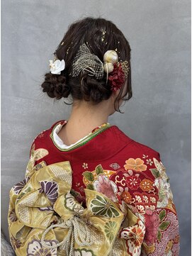 イロ プラス 南田宮店(iro+) 【nanaka】twin お団子アレンジ