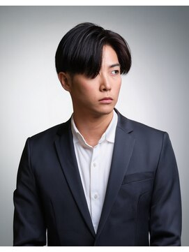 ビーピージェイズ 目黒店(BPJ’S) ビジネスマン短髪ツーブロック黒髪センターパートスーツ清潔感