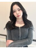ロングレイヤー韓国風巻き
