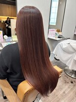 ニコ ヘアリラクゼーション(Nico hair relaxation)&nbsp;20代30代40代ツヤ髪ストレートヘア×ショコラブラウン大人可愛い