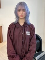 リヴ ウメダ(LIV umeda)&nbsp;ホワイトラベンダー×ウルフ/ブリーチ/ダブルカラー【梅田】