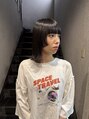 アオゾラヘアーヒカリノモリ(AOZORAHAIR hikarinomori) 顔まわりにレイヤーを入れて、少し個性的に！