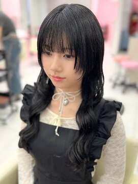 シーズン 大阪(SEASON) 【エクステ】黒髪ウルフカット/量産型ヘア/大阪梅田駅