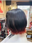#エンドカラー#レッド#カット