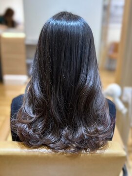 ジップ 土気あすみが丘店(ZIP) 小顔/韓国風巻き顔まわりレイヤー透明感ブリーチなし/グレージュ