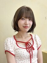 スニュウ(snuw)&nbsp;(snuw_hotaru)レイヤーボブオリーブマロンブラウン