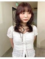 ニコフクオカヘアーメイク(NIKO Fukuoka Hair Make)&nbsp;【NIKO】くびれミディアムレイヤー.ブリーチなしダブルカラー