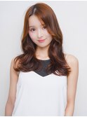ココアブラウン 髪質改善カラー 韓国風 ゆる巻き レイヤー