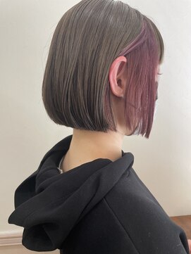 コルク バイ マグ 松本駅前(COLK by Mag) 透明感◎秋オリーブカラー艶グレージュ×インナーカラー