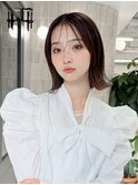 切りっぱなしボブ/外ハネボブ