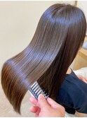 ロング　縮毛矯正