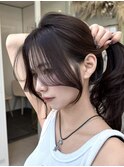 韓国ヘア 顔周りカット レイヤーカット