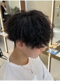 シャドウパーマ×マッシュスタイル