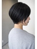 上品ショートボブ×大人ナチュラル