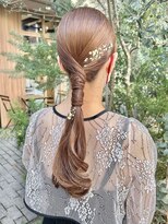 シーク 八王子(CHIC)&nbsp;タイトローポニー 結婚式ヘアセット【八王子】