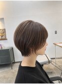 丸さが可愛い　丸みショート