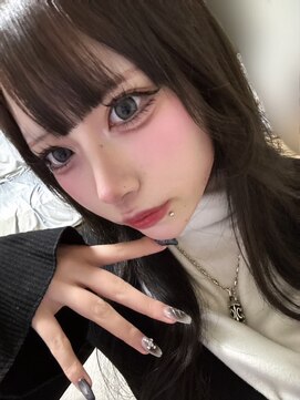 シックス バイ インク 渋谷(SIX by INK.) ダークブルー/デジタルパーマ/ワンホンレイヤー[渋谷]