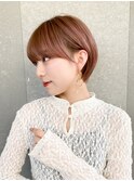 ハンサムショート/丸みショートボブ/20代30代40代50代/顔周り