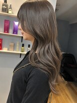 ベルベットヘア 千早店(Velvet hair)&nbsp;髪質改善カラー×透明感オリーブベージュ【みつ】