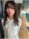 透明感ブラウン/デジタルパーマ/レイヤーカット