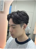 ニュアンスパーマ　毛流れ