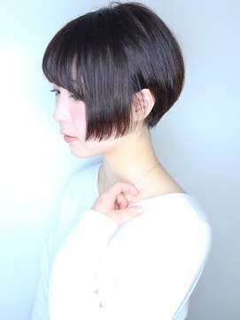 ラウンジ モリオ イケブクロ(Lounge MORIO Ikebukuro) 【morio池袋】大人可愛い黒髪前下がり小顔ショート