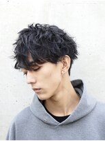 フィフス(fifth) 無造作マッシュ×スパイラルパーマ くせ毛風パーマ ツーブロック