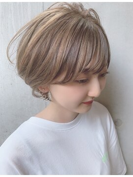 デザート(Des.Art) 【Des.Art赤坂】耳掛けショート×ハイライトカラー×小顔ボブ