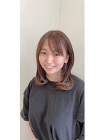 シノヤ 本店&nbsp;まとまる艶髪セミロング/ショコラブラウン/30代40代50代