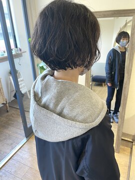 メルト 吉祥寺(melt) 大人かわいい丸みショートボブパーマ アンニュイパーマ 20代30代