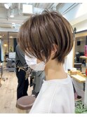 30代/40代/50代・絶壁解消・小顔前下がりショートボブ【中村】