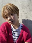 マッシュショート ミルクティーベージュ 大人ショート