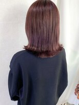 プラグ バイ ネオリーブ(plug by neolive)&nbsp;ブリーチ履歴有ピンクラベンダー♪美髪/ネビージュ/こなれミディ