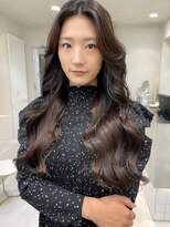 ロンド マーレ 天神大名店(Lond mare)&nbsp;顔周りカット　韓国ヘア　レイヤーカット　グレージュ　グレー系