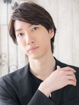 モッズヘアメン 札幌月寒店(mod's hair men)&nbsp;斜めバング×マットブラウンな小顔ウルフショートm札幌月寒