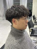 ラック(LUCK)&nbsp;ウルフ/アッシュブラック/カルマパーマ/ベリーショート/船橋