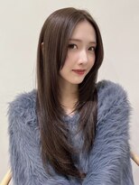 ノイ(noi) 顔周りレイヤーカットグレージュカラーくびれボブベージュカラー