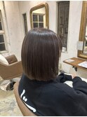 切りっぱなしボブ