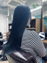 ヘアジーナ(Hair Jina)&nbsp;ブルーブラック☆サラ艶ロング